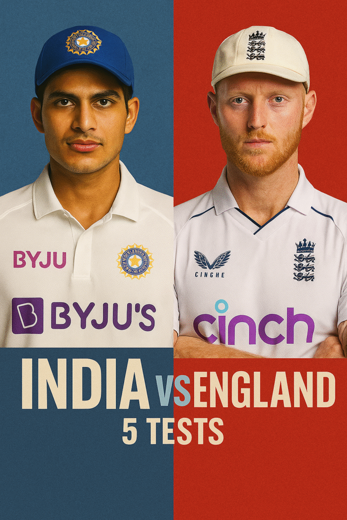INDIA VS ENGLAND 5 TESTS