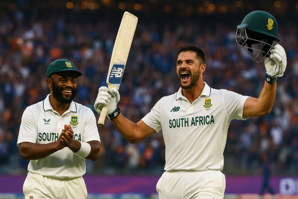 Aiden Markram batting performance today match: with bavuma