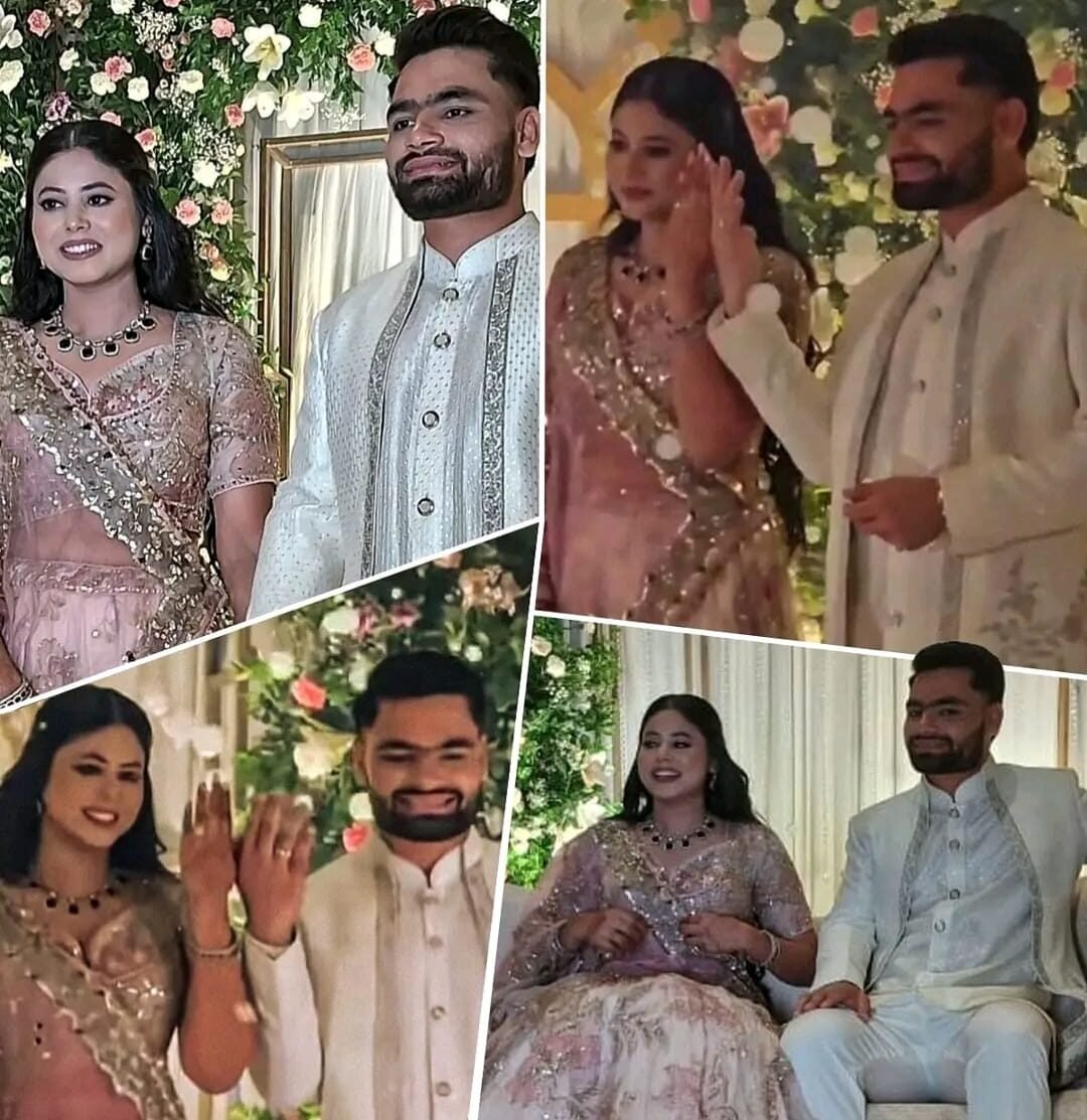 priya saroj rinku singh engagement photo