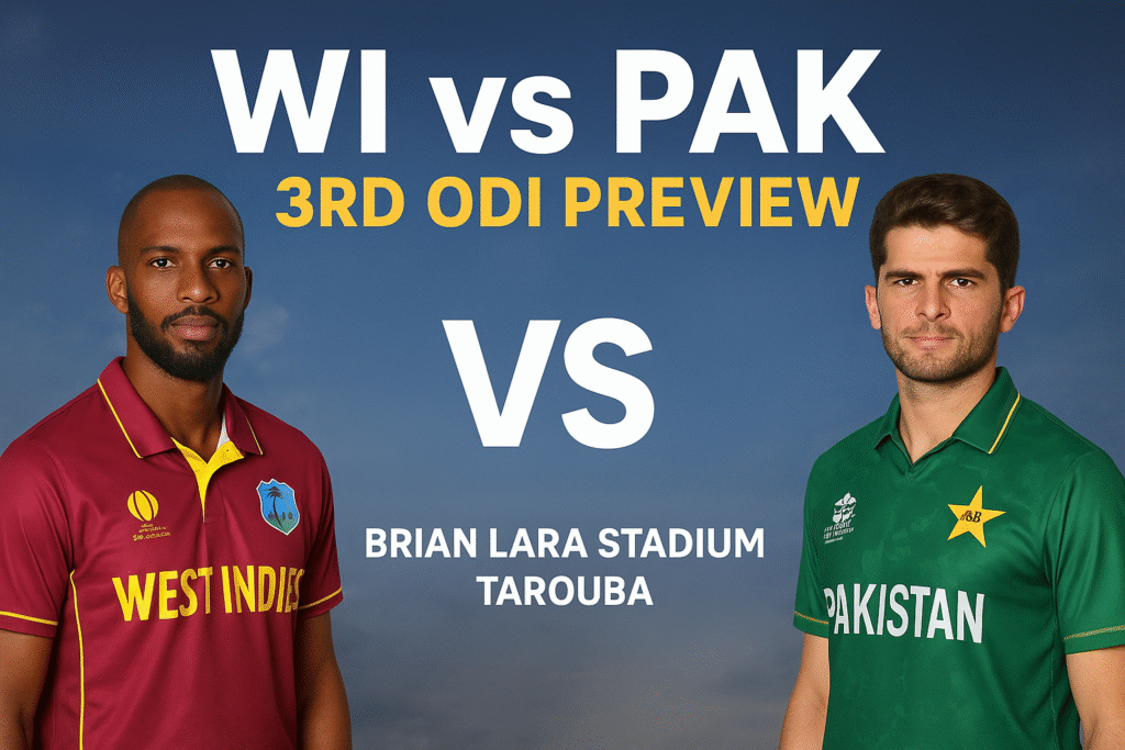 West Indies vs Pakistan 3rd ODI 2025 Preview | Pitch Report