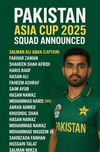 Pakistan Asia Cup 2025 Squad