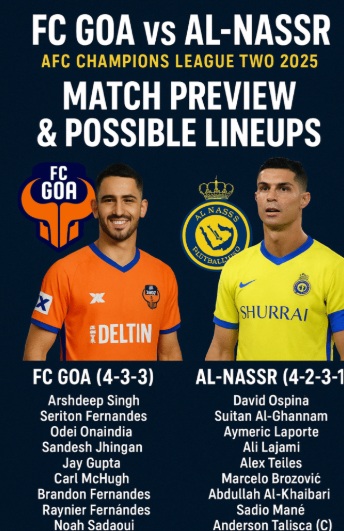 fc goa vs al-nassr lineups