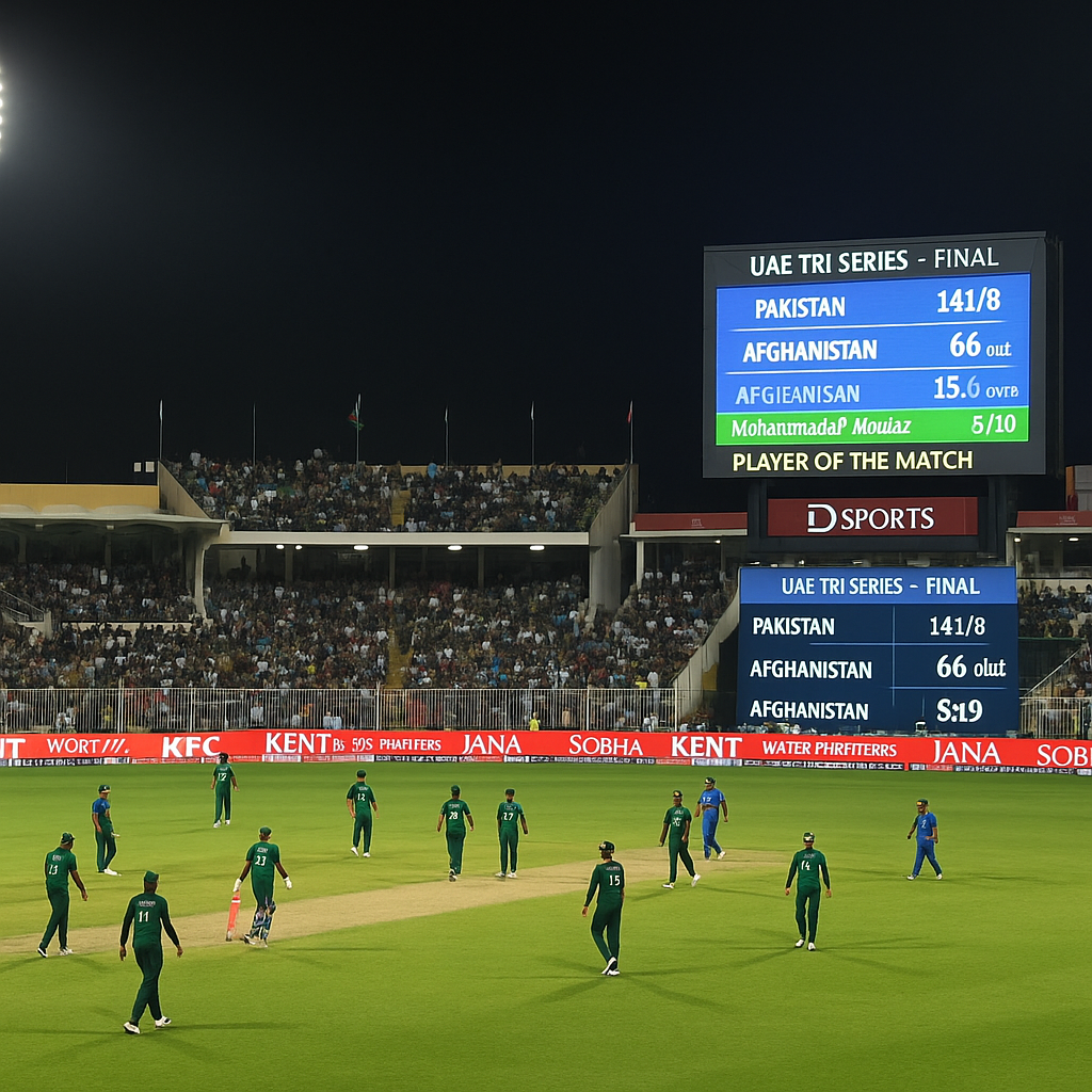 UAE Tri Series Final scoreboard