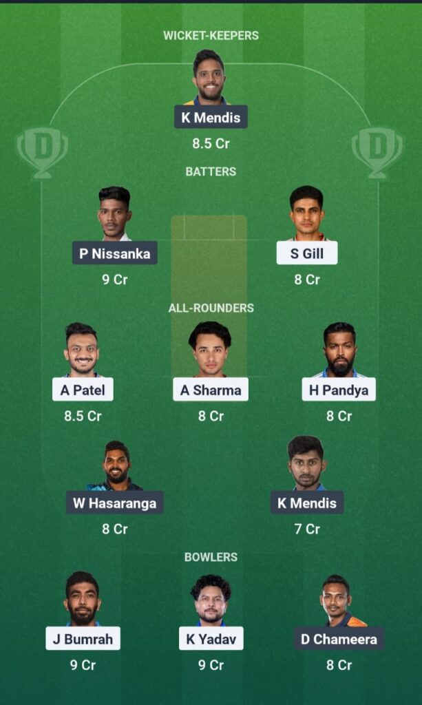 IND vs SL Dream11 Preview