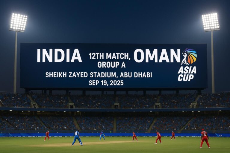 India vs Oman Asia Cup 2025