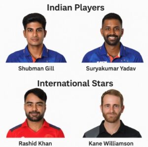 indian and international players