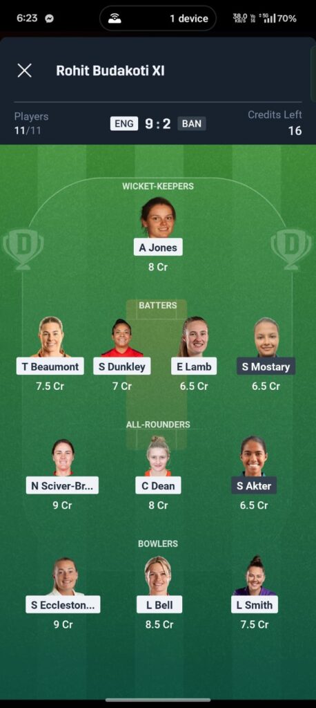 england vs bangladesh dream11 preview