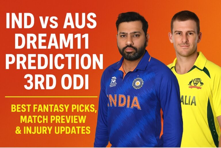 IND vs AUS Dream11 Prediction 3rd ODI
