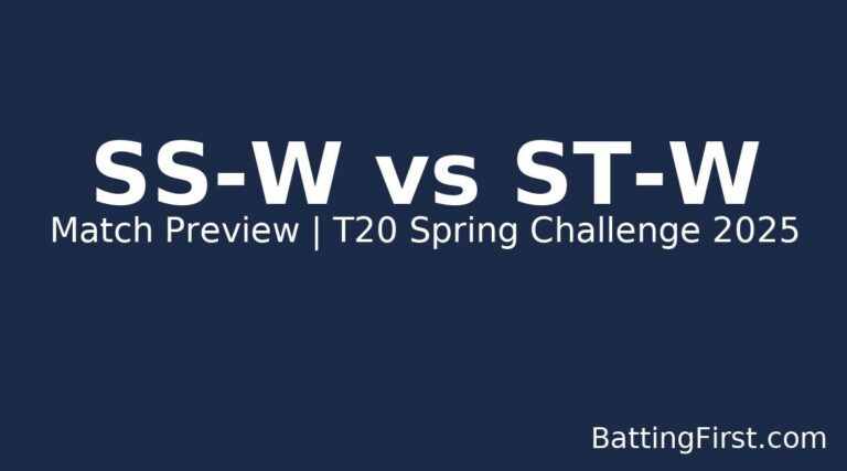 SS-W vs ST-W Match Preview
