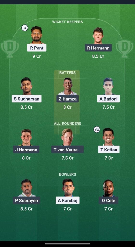 SA A vs IND A Dream11 Prediction
