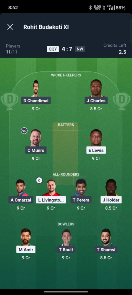 QQY VS NW DREAM11 PREDICTION