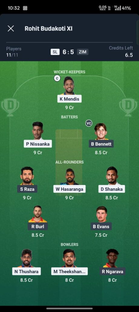 Sri Lanka vs Zimbabwe