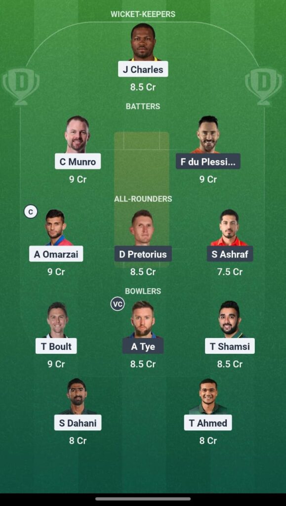 Northern Warriors vs Vista Riders Dream11 Prediction