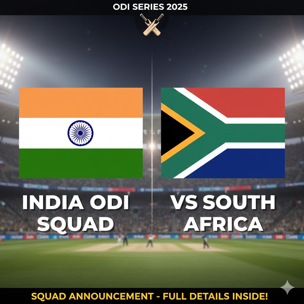 India ODI Squad for South Africa