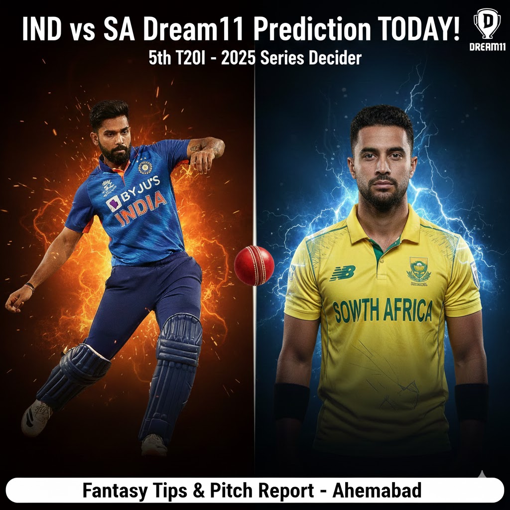 IND vs SA 5th T20I Dream11 Prediction Today