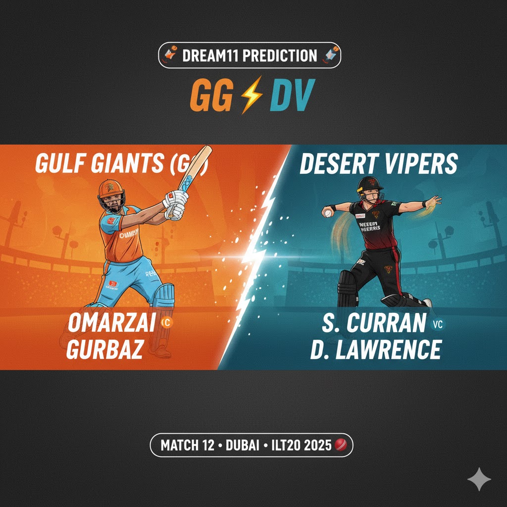 GG vs DV Dream11 Prediction