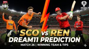 SCO vs REN Dream11 Prediction