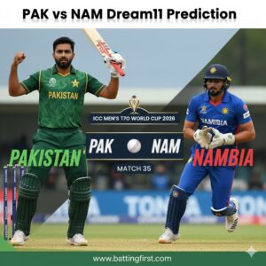 PAK vs NAM Dream11 Prediction