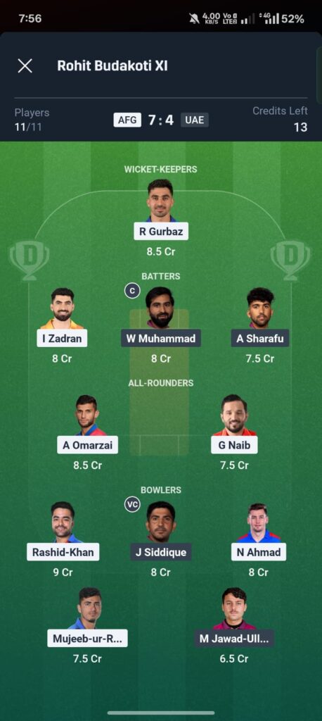 AFG vs UAE Dream11 Prediction Today: Match 28, ICC Men’s T20 World Cup 2026