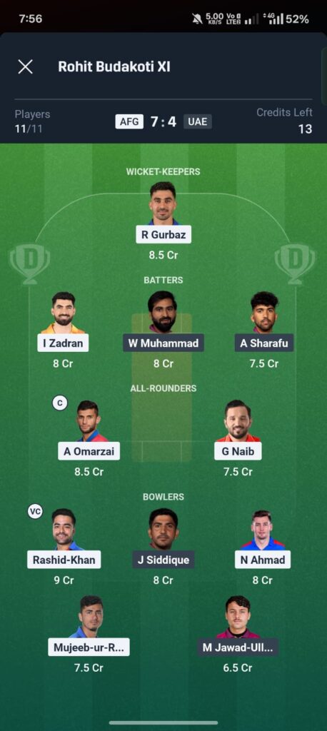 AFG vs UAE Dream11 Prediction Today: Match 28, ICC Men’s T20 World Cup 2026