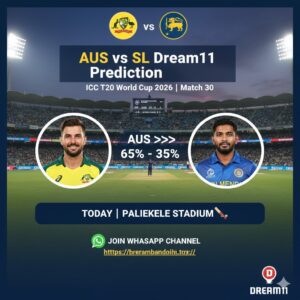 AUS vs SL Dream11 Prediction Today