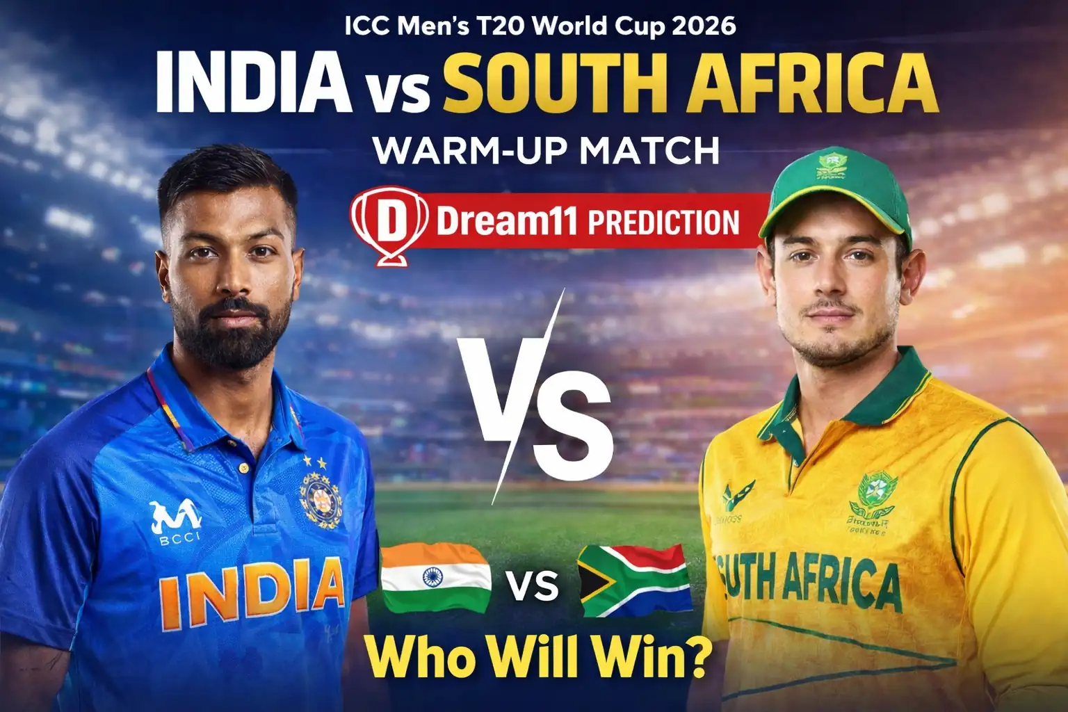 Ind vs SA Dream11 Prediction – India vs South Africa T20 World Cup Warm-up Match