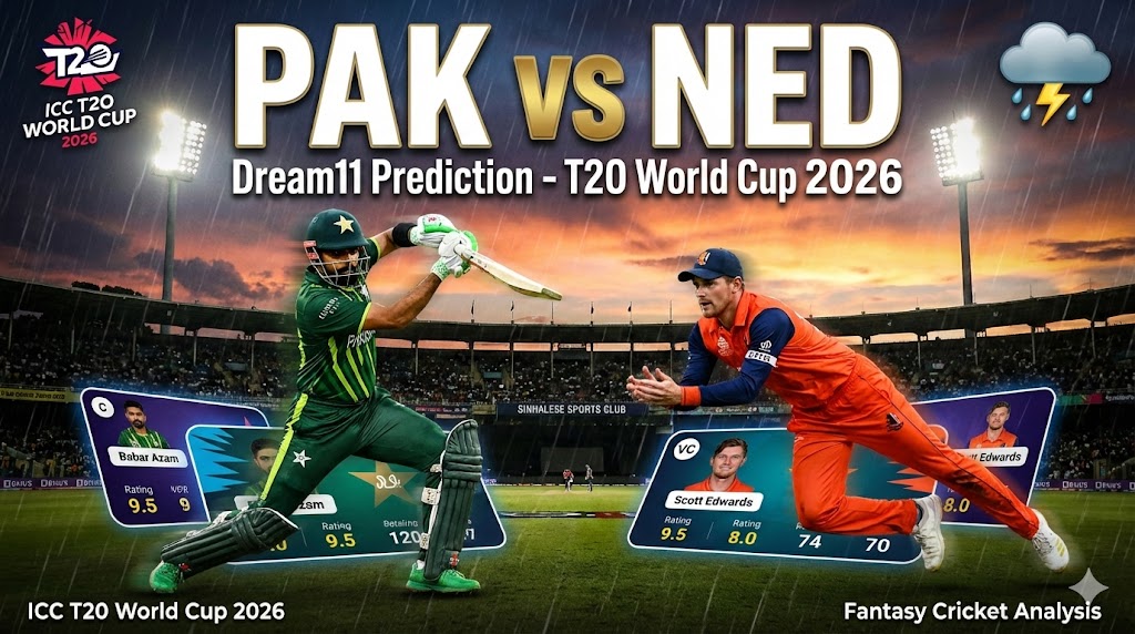 PAK vs NED Dream11 Prediction Today Match