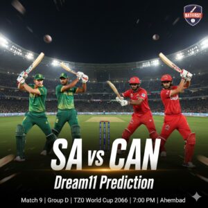 SA vs CAN Dream11 Prediction