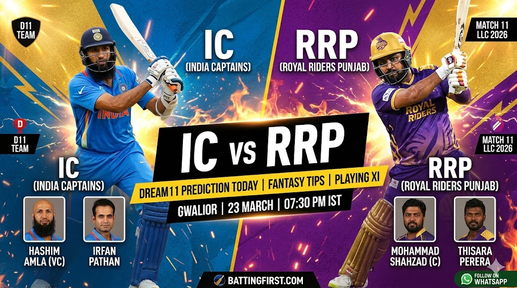 IC vs RRP Dream11 Prediction 