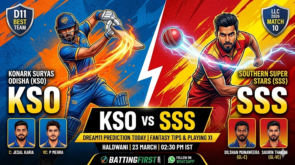  KSO vs SSS Dream11 prediction