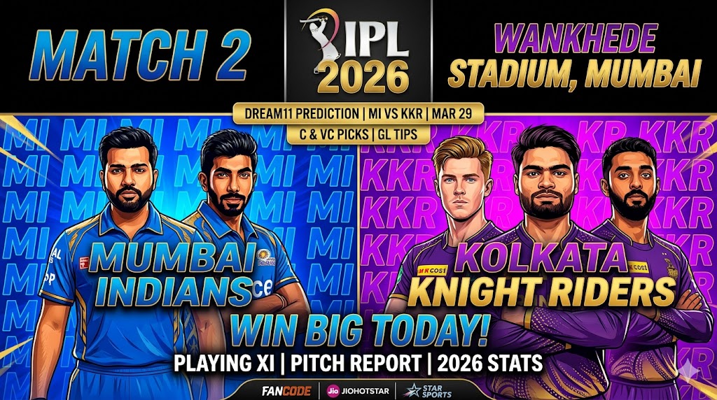 MI vs KKR IPL 2026