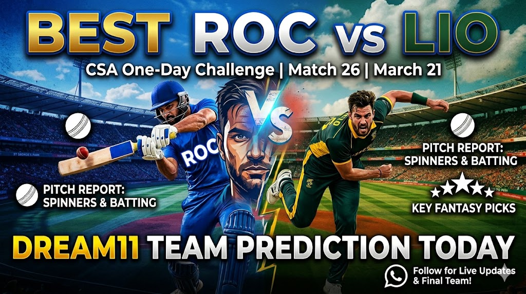 ROC vs LIO Dream11 Prediction