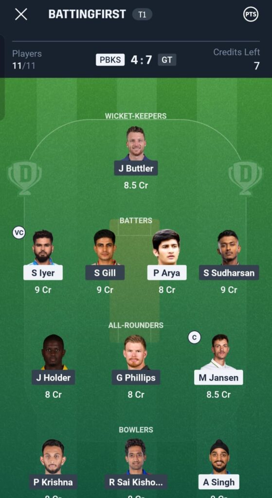 PBKS vs GT Dream11 Prediction best team captain picks IPL 2026 today match Placement: Hero section, below the title Purpose: Featured image for Google Discover and social sharing