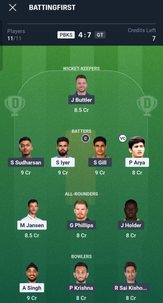 Jos Buttler GT vs Arshdeep Singh PBKS key player battle IPL 2026 match 4 Placement: Inside Key Player Battles