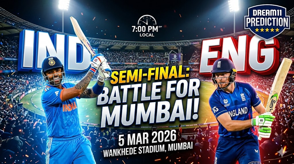 ENG vs IND Dream11 Match Winner Prediction: ENG vs IND Dream11 Prediction Today