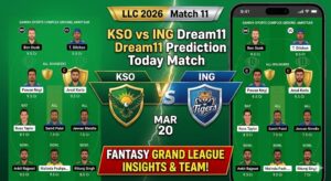 KSO vs ING Dream11 Prediction Today Match