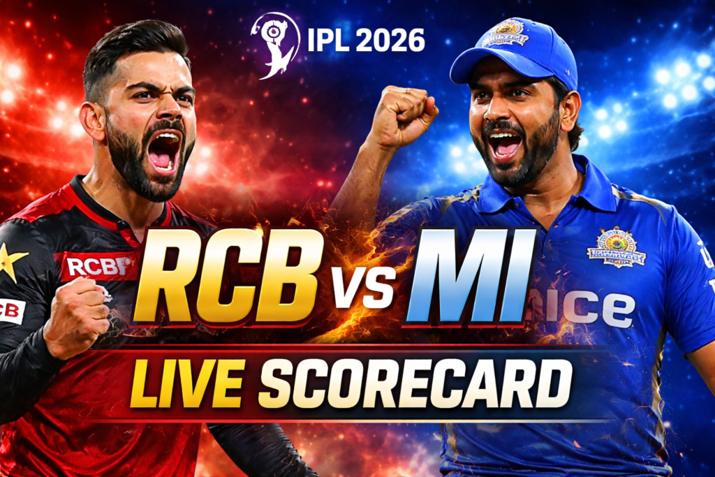 RCB vs MI Live Scorecard