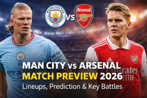 Manchester City vs Arsenal Match Preview 2026: Confirmed Lineups, Prediction & Key Battles