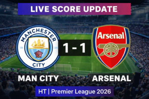 Man City vs Arsenal Live Score