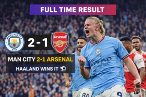 Man City vs Arsenal Result