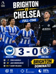Brighton vs Chelsea result
