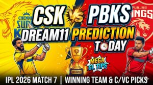 CSK vs PBKS Dream11 Prediction Today