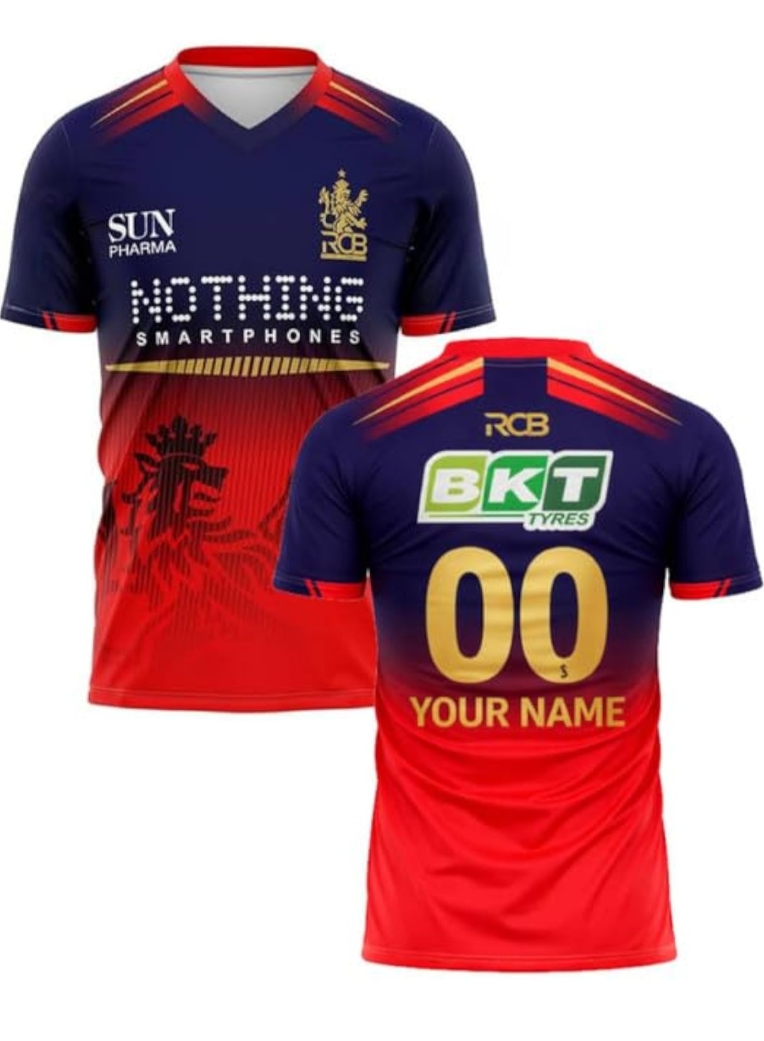 RCB Jersey 2026 Custom Name and Number