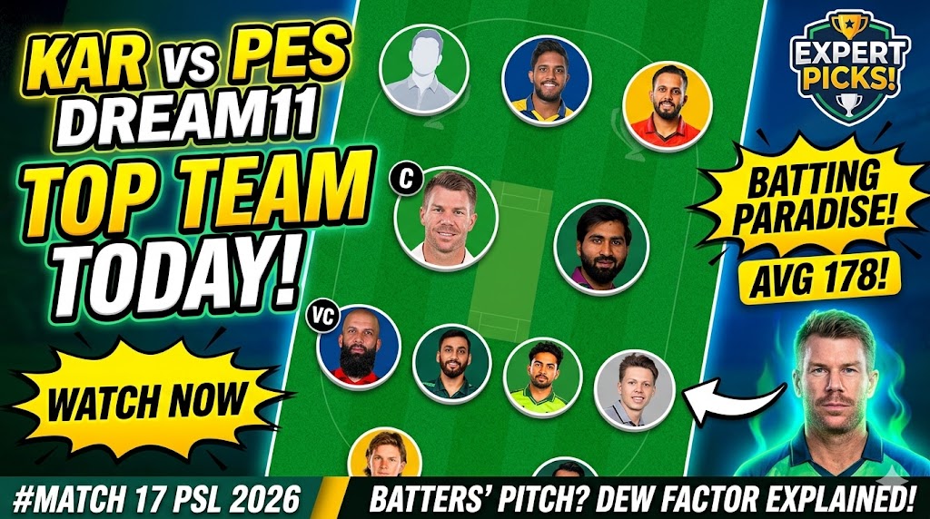 KAR vs PES Dream11 Prediction Today