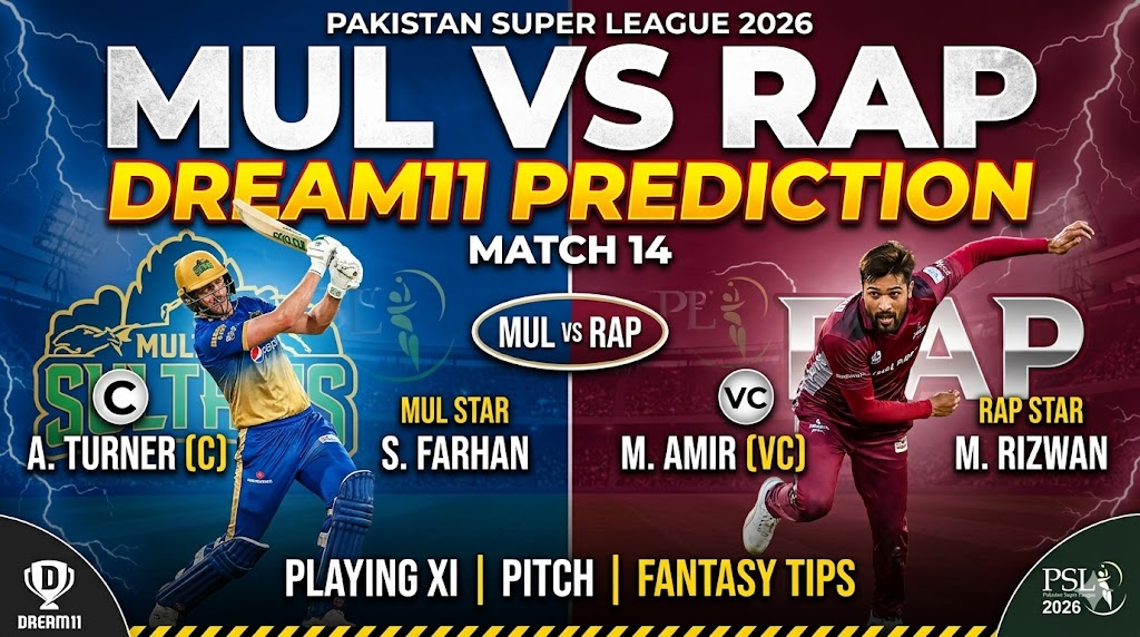 MUL vs RAP Dream11 Prediction Today