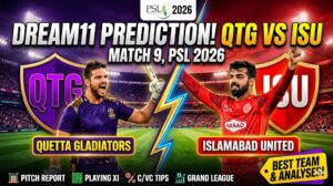 QTG vs ISU Dream11 Prediction Today