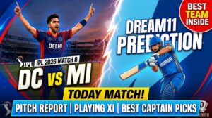 Delhi Capitals vs Mumbai Indians Dream11 Prediction Today Match IPL 2026 Team