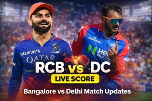 RCB vs DC Live Score