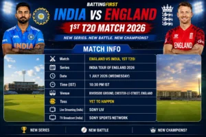 India vs England 1st T20 Match